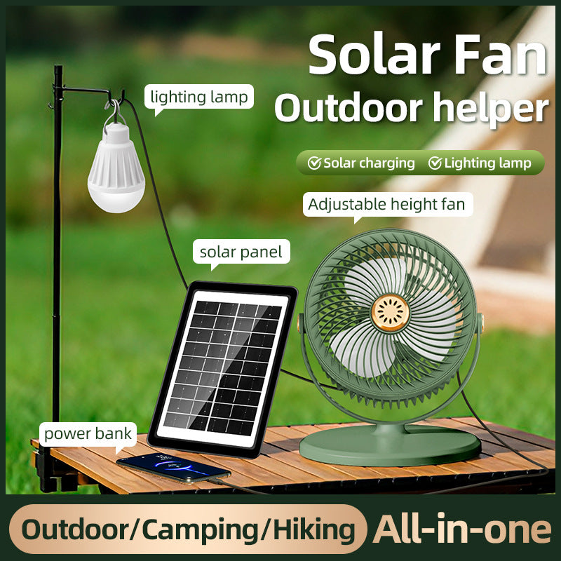 Unisex Solar-Betrieb Multi-Funktions Bodenventilator Brehn