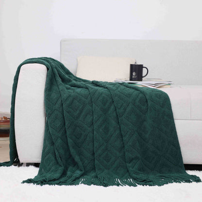 Gemütliche Strickdecke Brehn