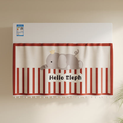 Children's Illustrated Pom-Pom Trim Appliance Top Dust Cover