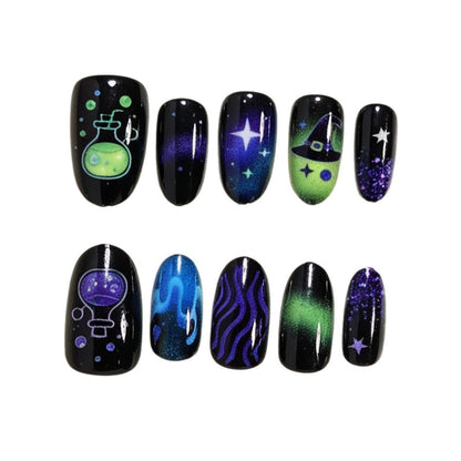 Kreatives Halloween Kunstnagel Set Brehn