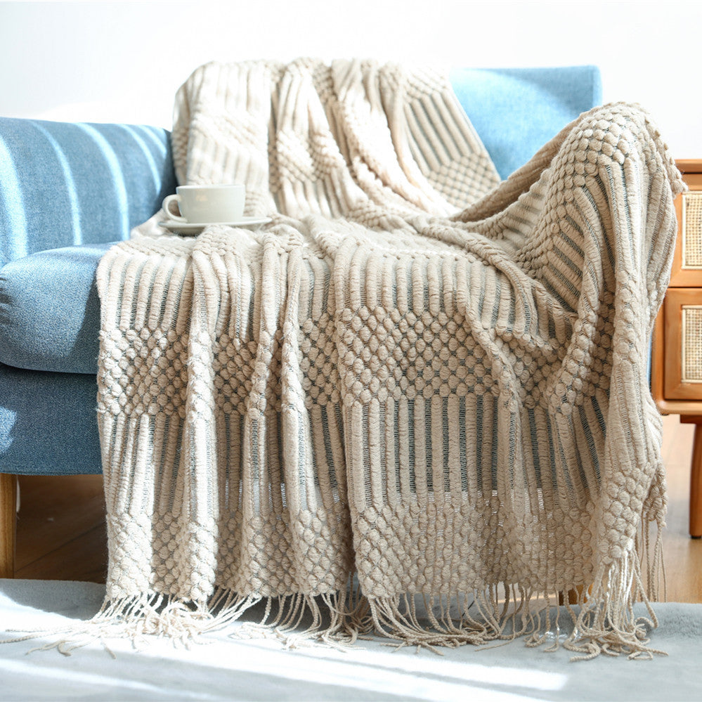 Stylische Texturierte Wurfdecke