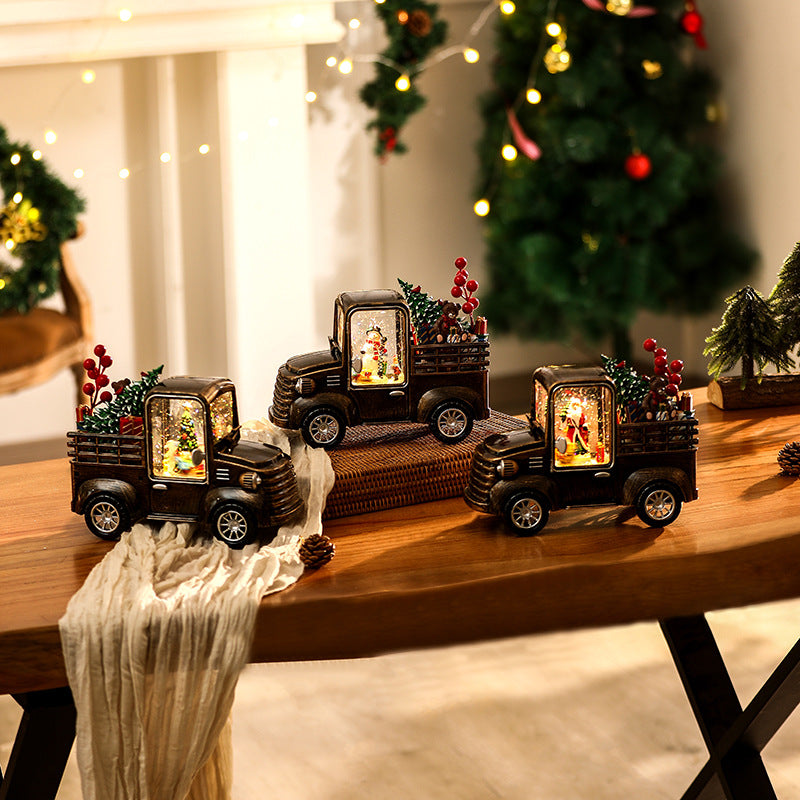 Dekoratives Lkw Modell mit Weihnachtsbeleuchtung Brehn