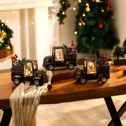 Dekoratives Lkw Modell mit Weihnachtsbeleuchtung Brehn