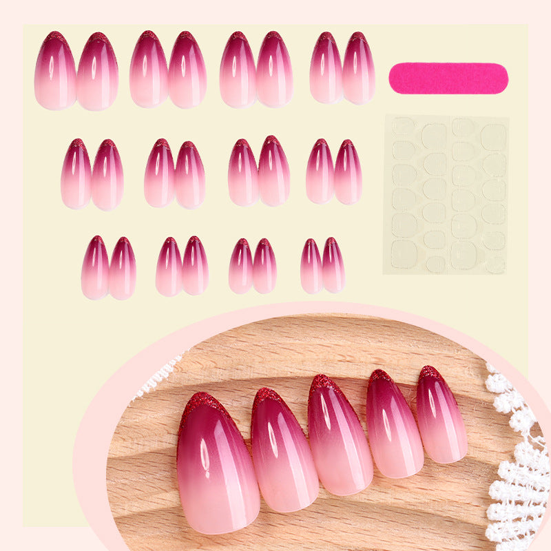 Gradient Ombre Press-On Nail Set Brehn