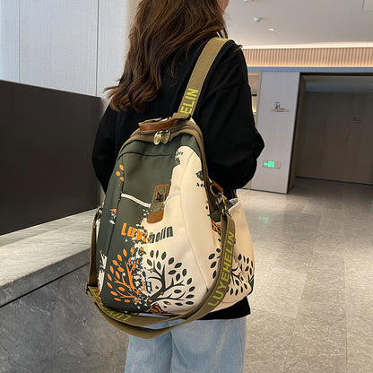 Künstlerischer Mehrfach-Taschen Sling-Rucksack Brehn