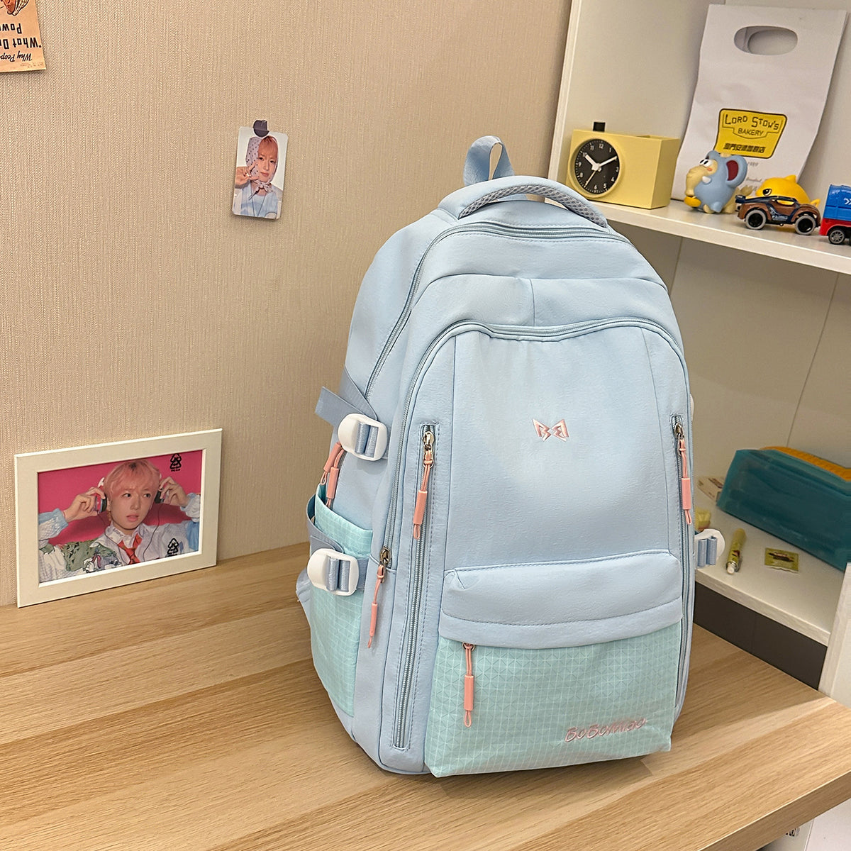 Stylischer Mehrfachfächer-Laptop-Rucksack Brehn
