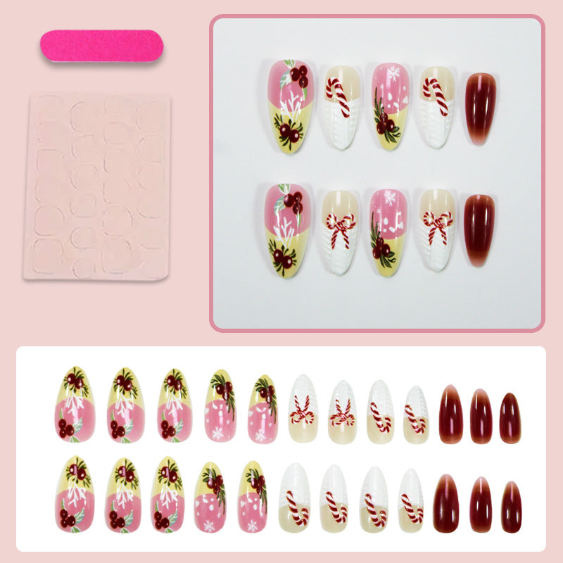 Kunstnagelset mit winterlichen und festlichen Designs Brehn