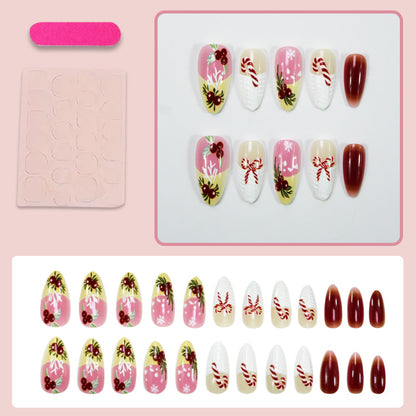 Kunstnagelset mit winterlichen und festlichen Designs Brehn