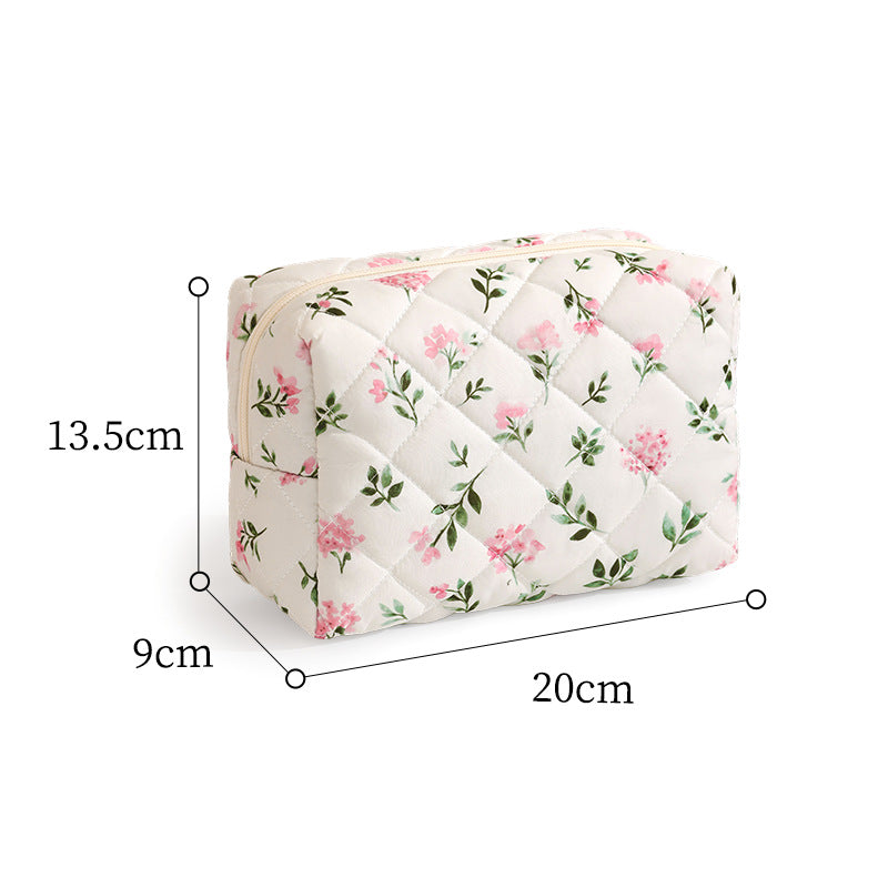 Quilted Leopardenmuster Make-up Tasche Brehn