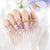 Künstlerisches Schmetterling Press-On Nail Set Brehn
