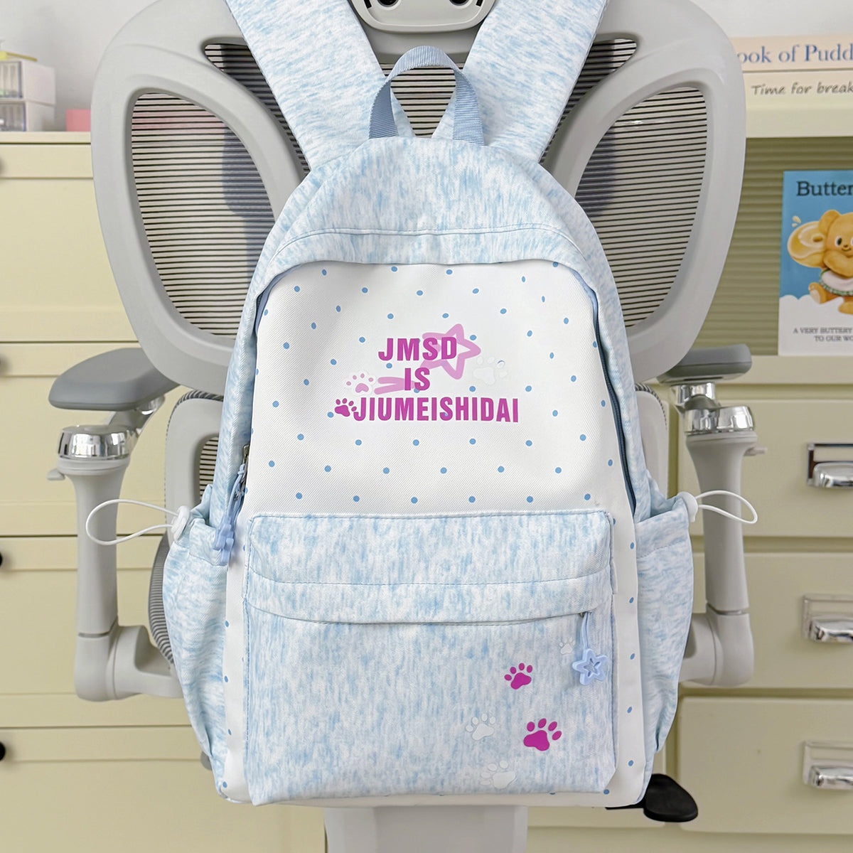Stylische gepunktete Druck-Rucksack Brehn
