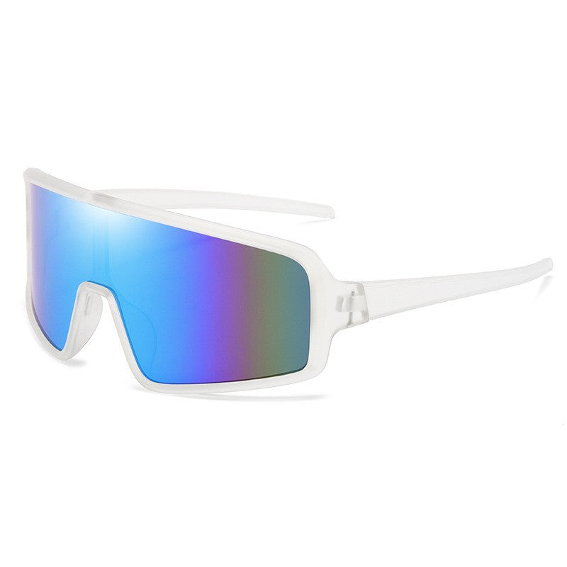 Damen Sportliche Rennsonnenbrille mit großem Sichtfeld und polarisierten Gläsern Brehn