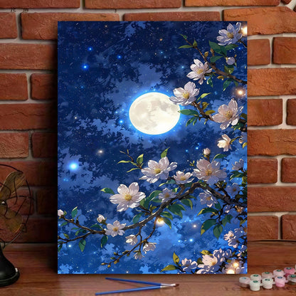 Romantisches Blumen-Landschaft-Leinwand-Kunst-Kit Brehn