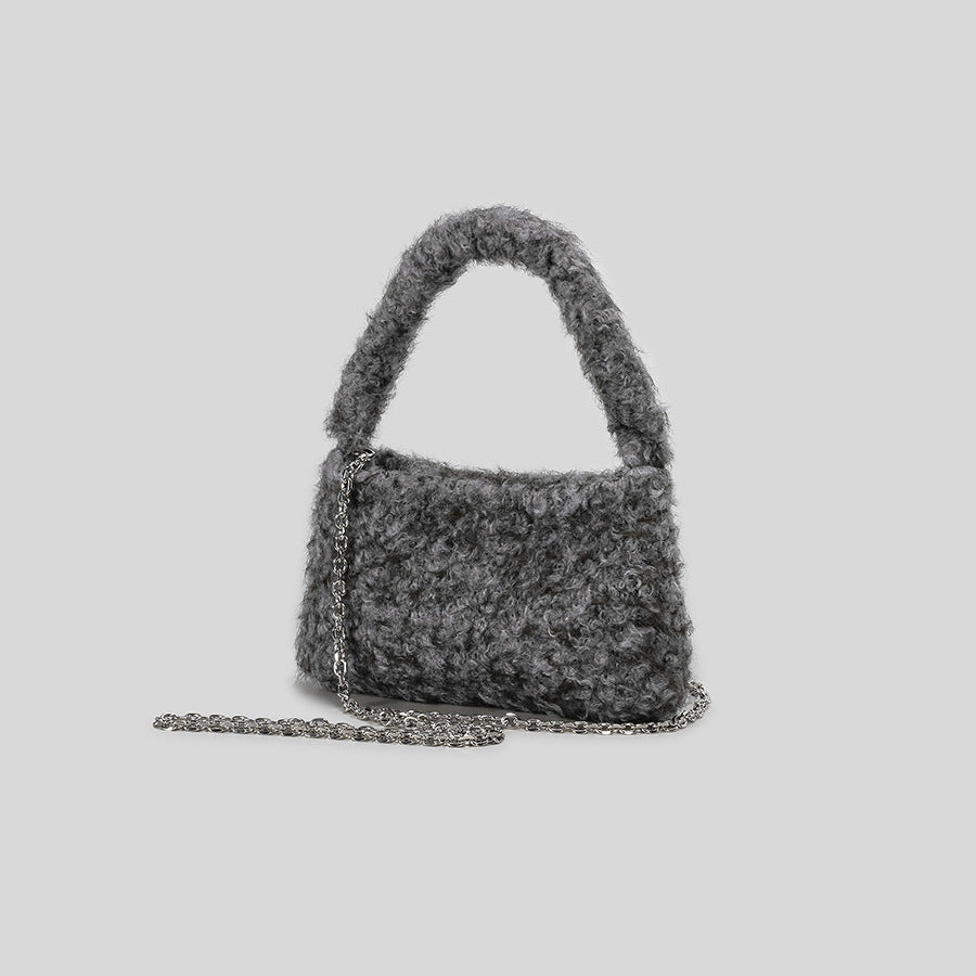 Plüsch-texturierte Handtasche