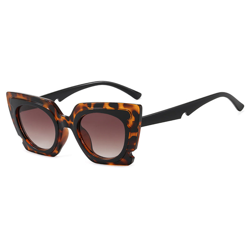 Damen oversized Sonnenbrille mit extravagantem Rahmen und UV-Schutz Brehn