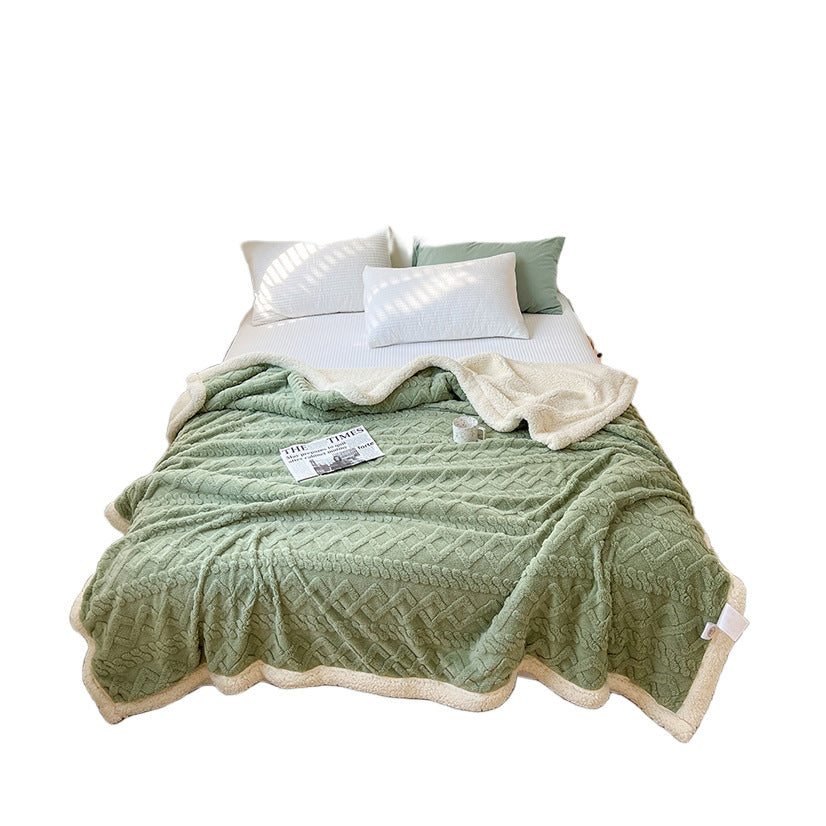 Luxuriöse Plüsch Sherpa Throw-Decke
