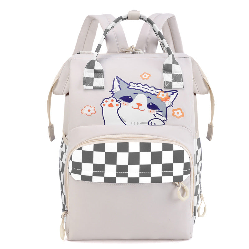 Verspielt katzenmotivierter Mehrere-Taschen-Rucksack Brehn