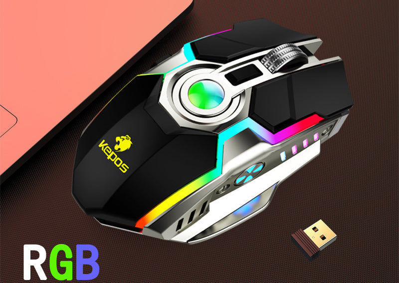 RGB Wireless Gaming Maus mit anpassbarer LED-Beleuchtung Brehn