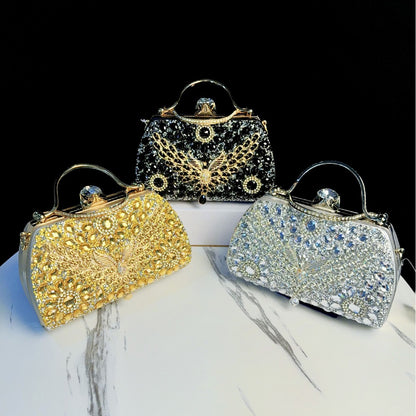Prunkvoller mit Juwelen besetzter Abend-Clutch