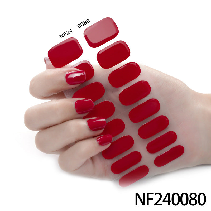 Glänzende Finish Gel-Nagel-Wickel