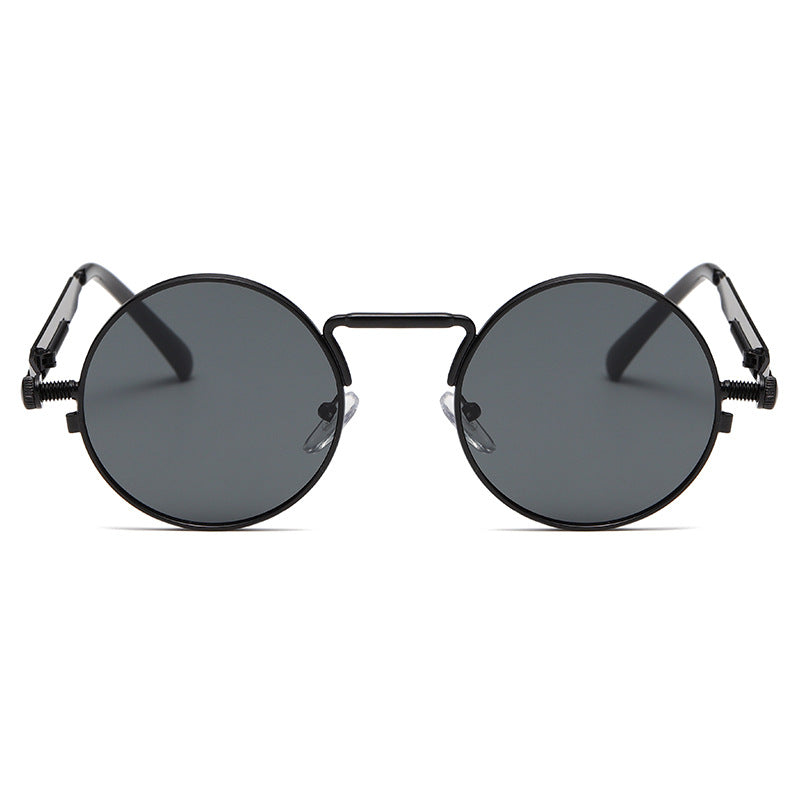 Damen Modische runde Sonnenbrille mit präzisem Metallrahmen Brehn