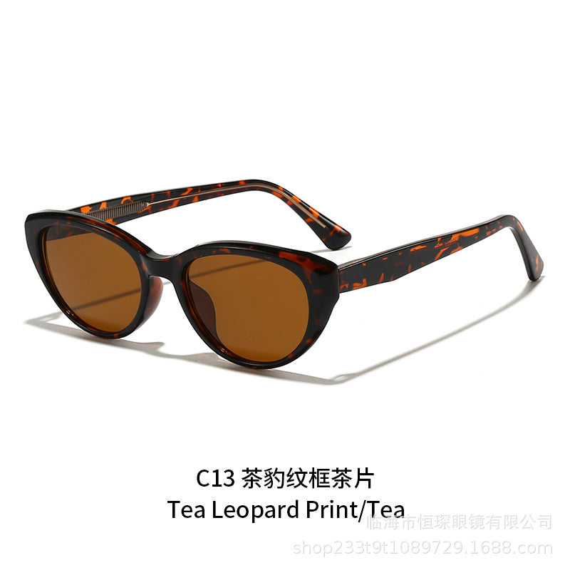 Damen Cat-Eye Sonnenbrille mit hochwertigem, transparentem Rahmen und UV-Schutz Brehn