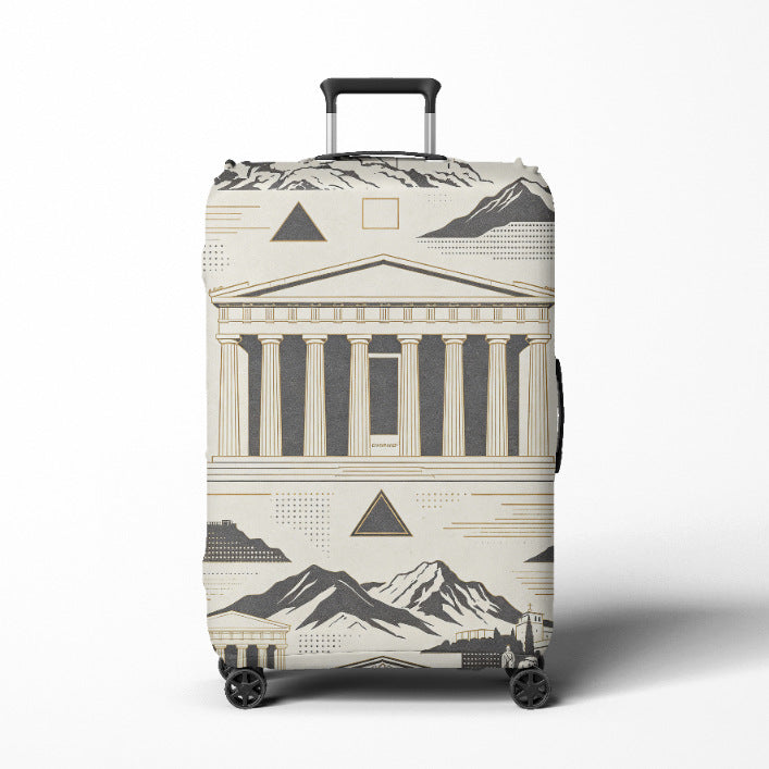 Damen Reise-Trolley Brehn mit elegantem barockem Muster