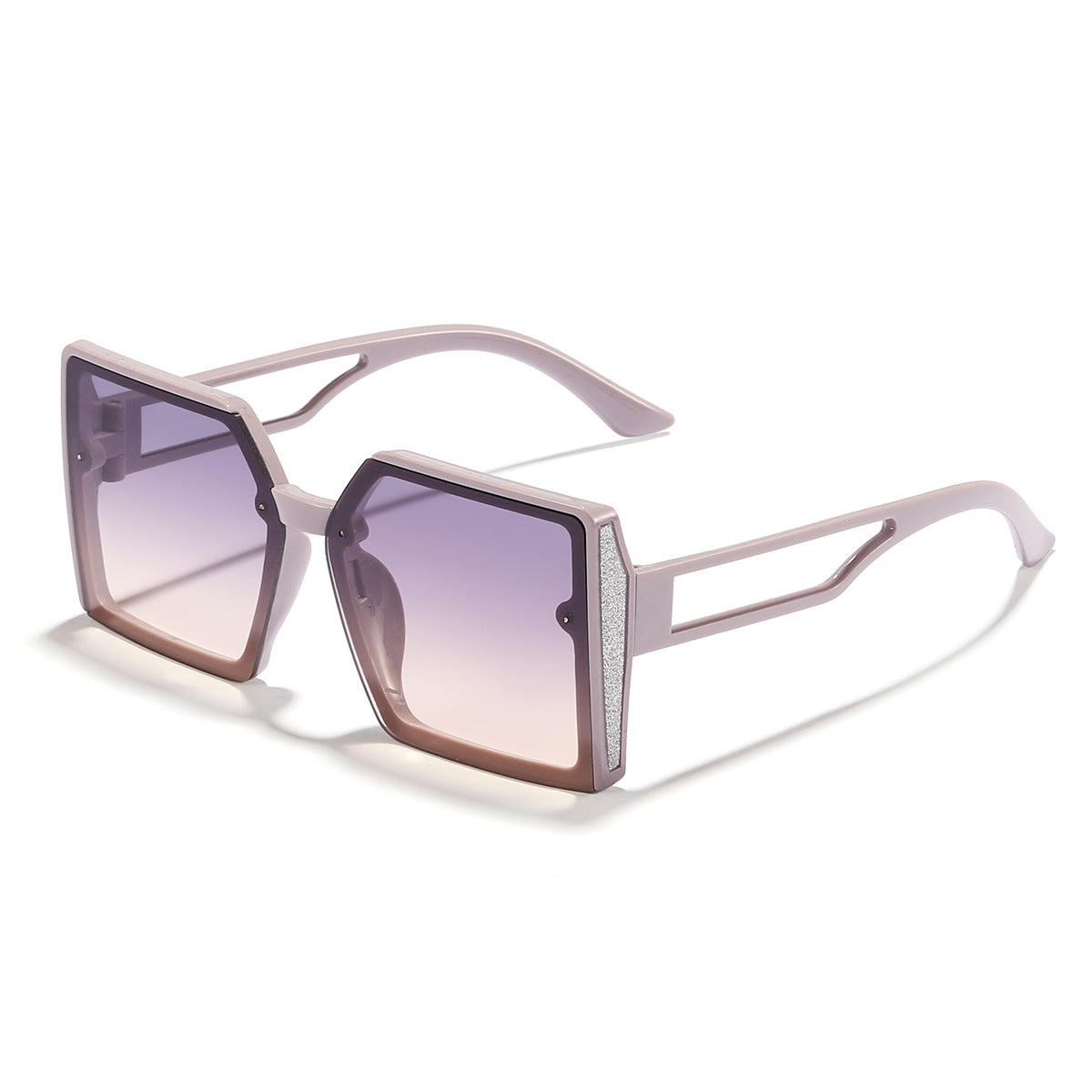 Damen Sonnenbrille mit einzigartigem quadratischem Rahmen und funkelndem Akzent Brehn