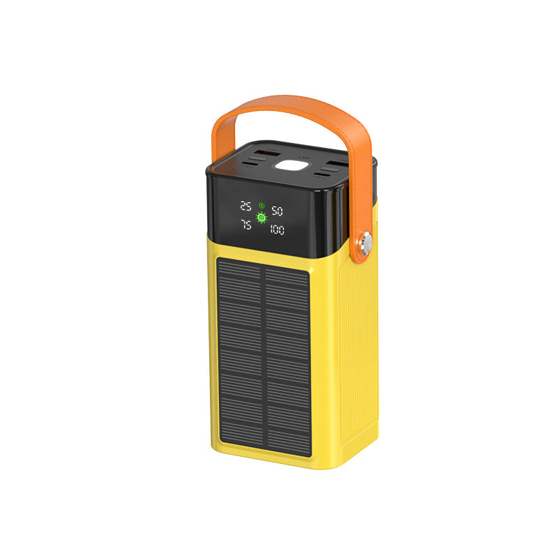 Tragbare Solar-Powerbank mit Integrierter Ladestation und Led-Anzeige Brehn