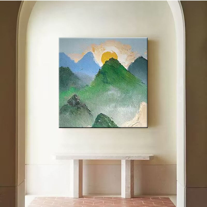 Majestätische Berglandschaft Leinwandkunst