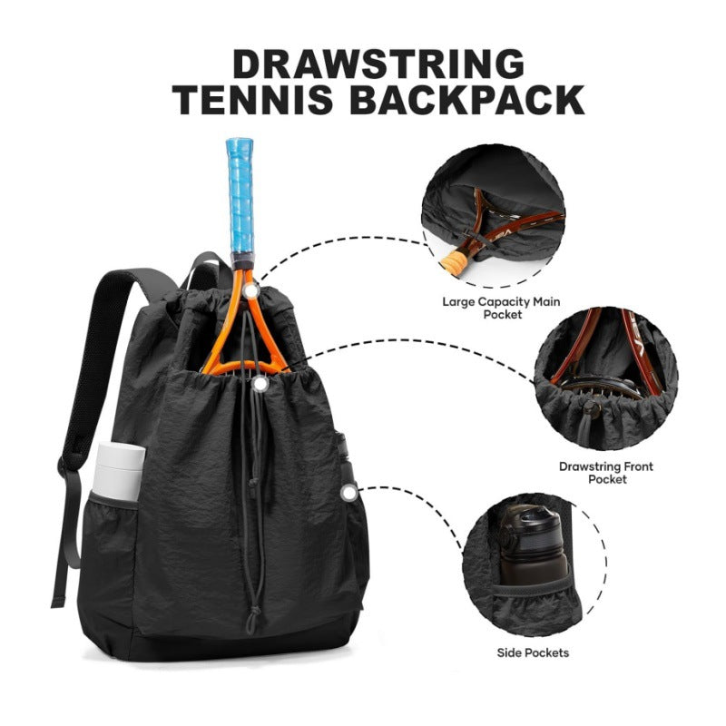 Tennis-Schläger Drawstring Rucksack