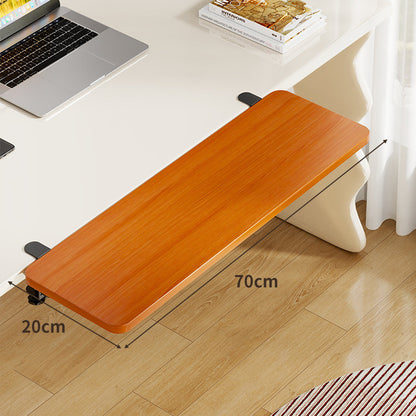 Unter-Desk Bambus Ausziehbare Arbeitsfläche Clamp-Montierte Tastatur- & Mausplattform