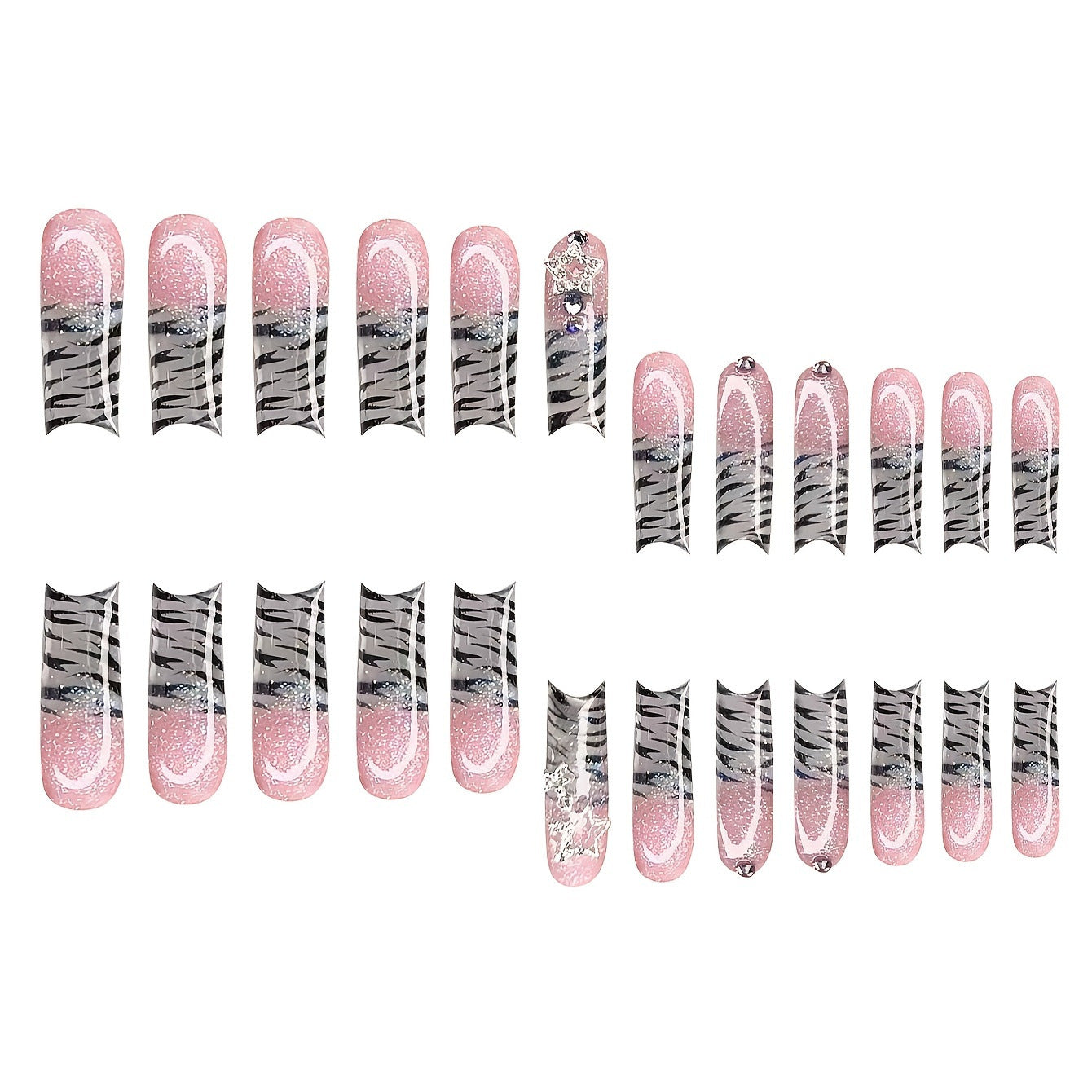 Dekorativer Press-On Nagelset Brehn