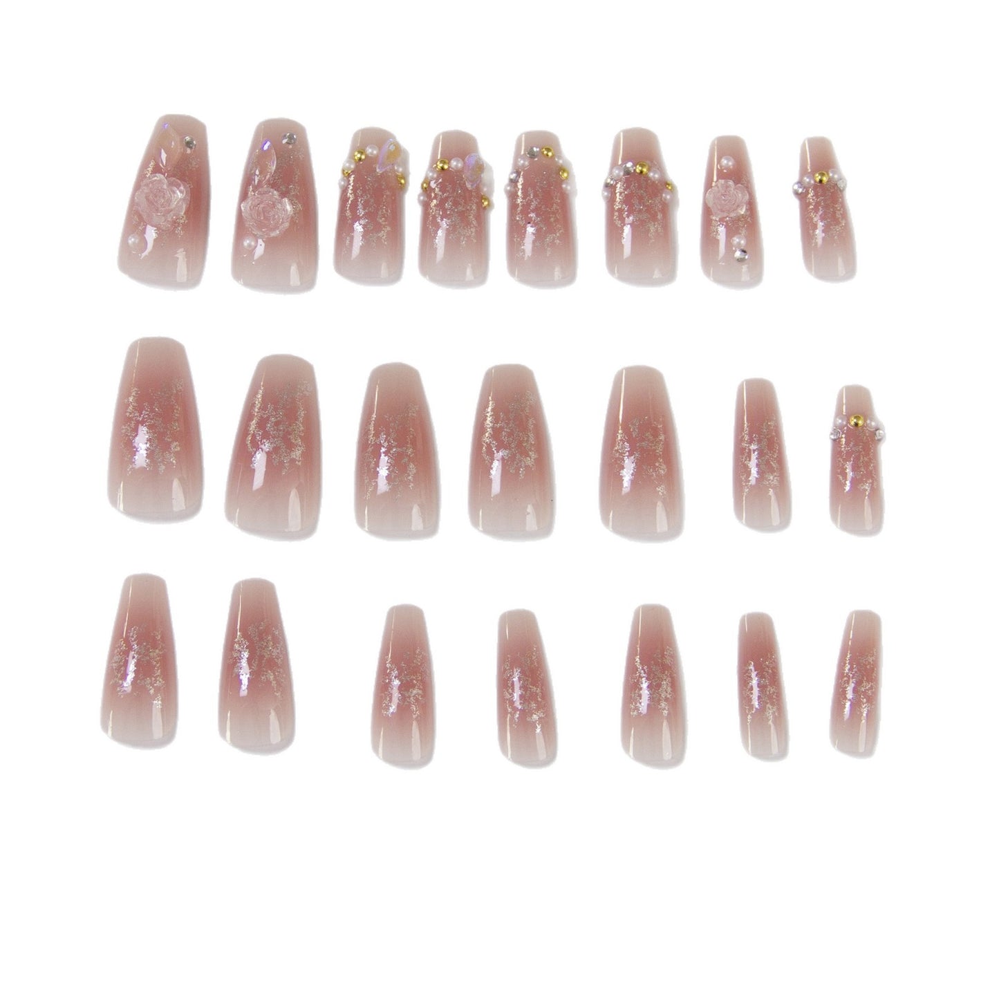 Elegante und Glänzende Nagelkunst Brehn