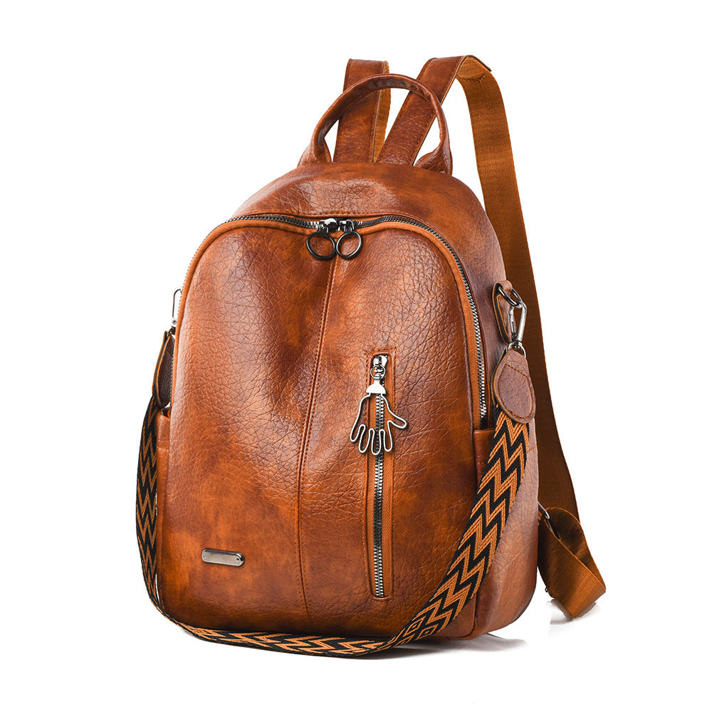 Lässiger Leder-Rucksack Brehn