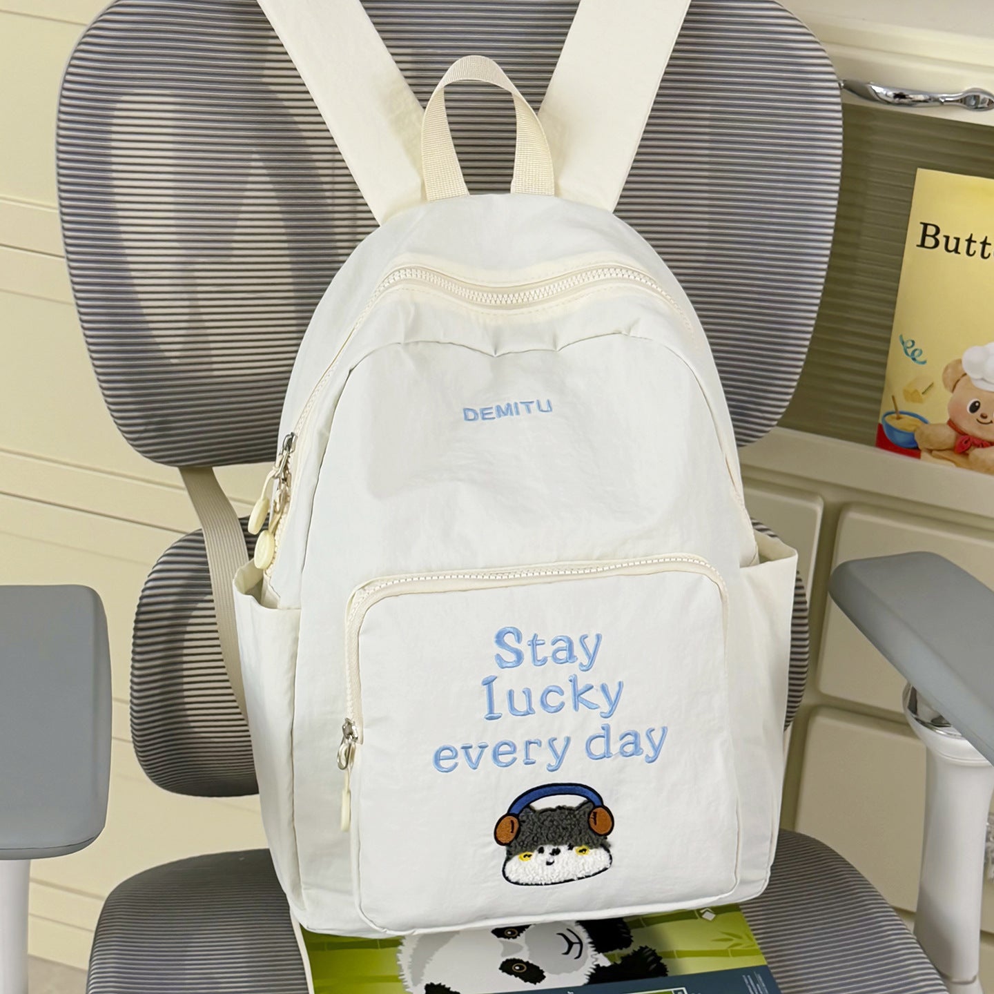 Besticketer Spaß Charakter Schulrucksack