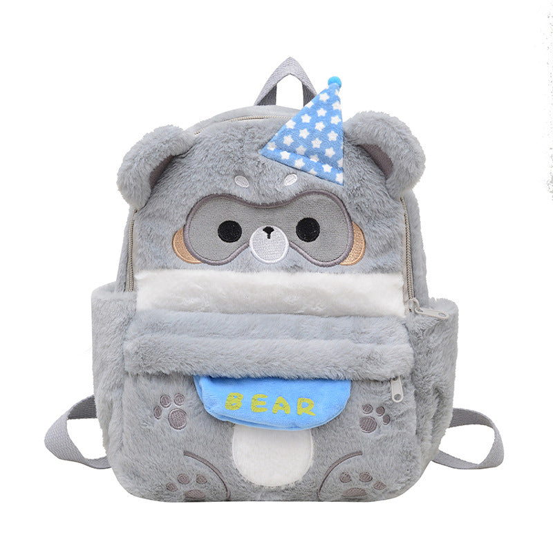 Plüsch Rucksack mit Süßem Bärenmotiv Brehn