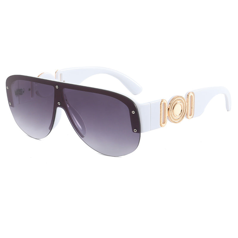 Damen große Sonnenbrille mit luxuriösem Randdesign Brehn