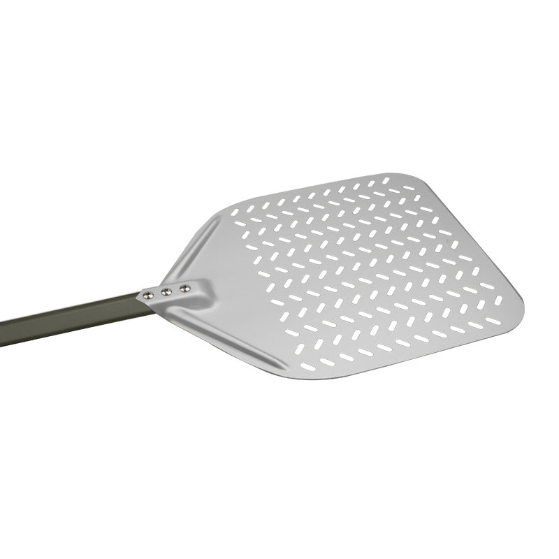 perforierte Aluminium-Pizzaschaufel mit langem ergonomischem verstärktem Griff Brehn