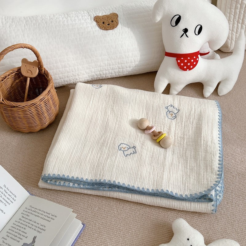 Unisex kuschelige Muslin-Decke mit süßem Tierdesign Brehn