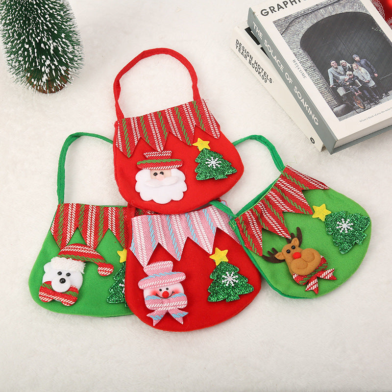Niedliche Weihnachtsgeschenktasche aus Filz Brehn