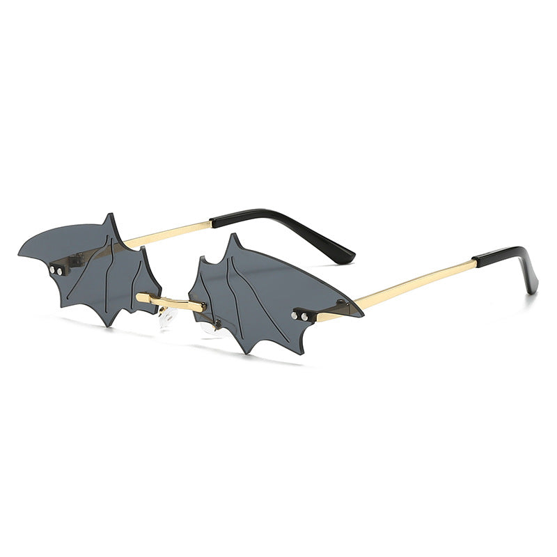 Damen kreative und auffällige Sonnenbrille mit Bat-Design Brehn