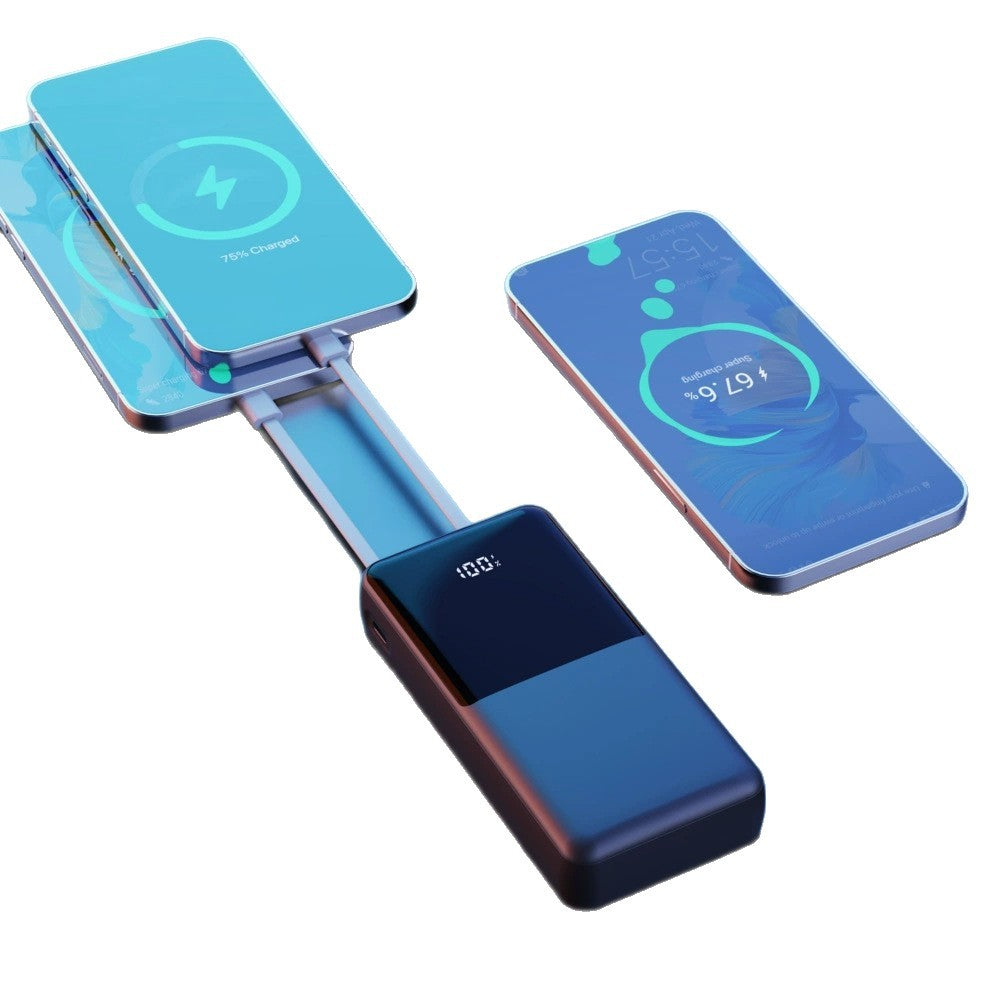 Tragbare Powerbank mit Integrierter Ladestation und Digitaler Anzeige Brehn