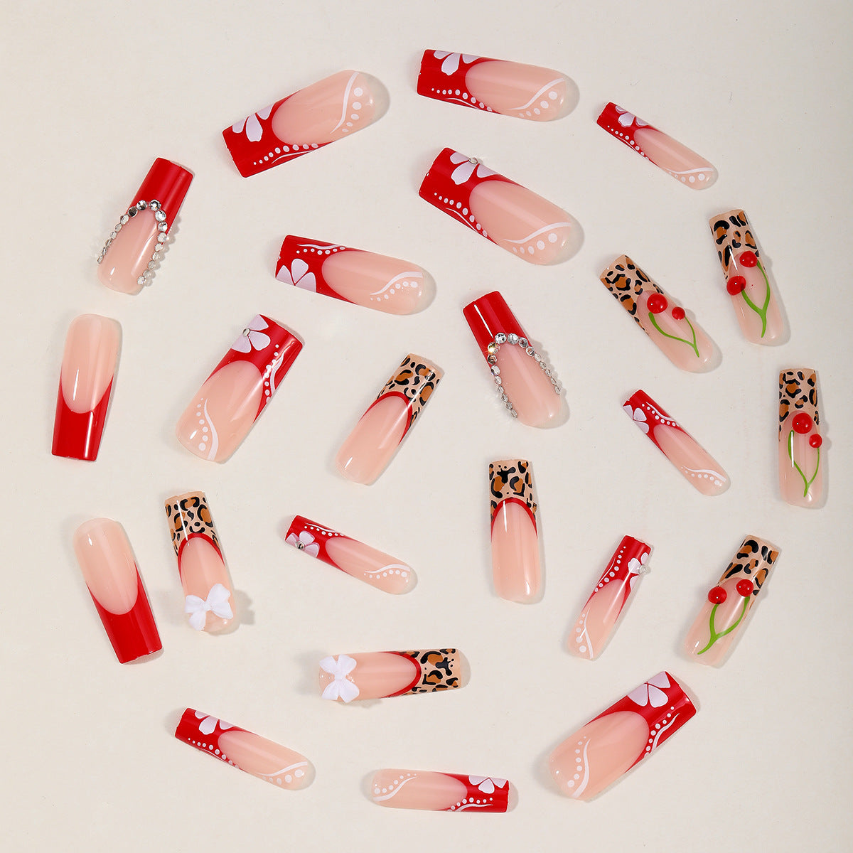 Dekorative Stiletto Nagelkunst Brehn