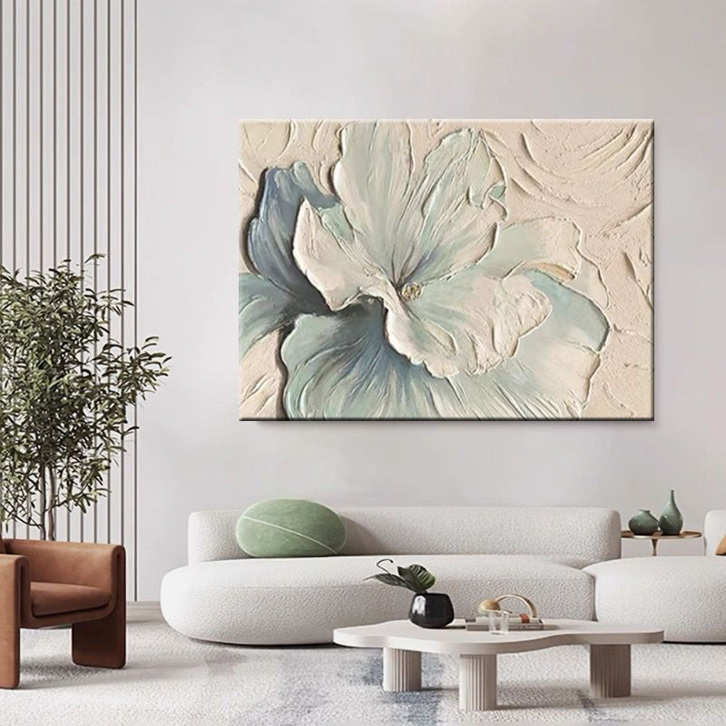 3D Florales Relief Wandkunst