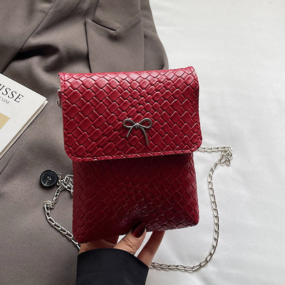 Texturierte Mini-Handtasche