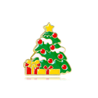 Dekorativer Emaille-Weihnachtsbaum-Anstecker Brehn