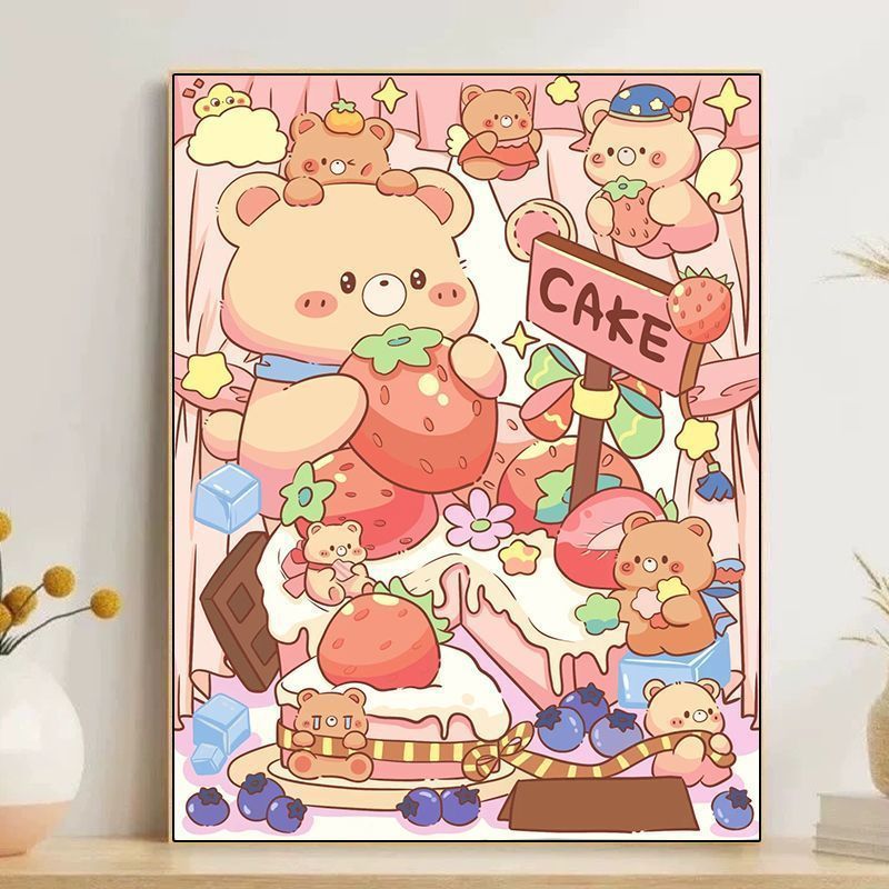 Niedliche Cartoon-Dessert-Themen-Wandkunst Brehn