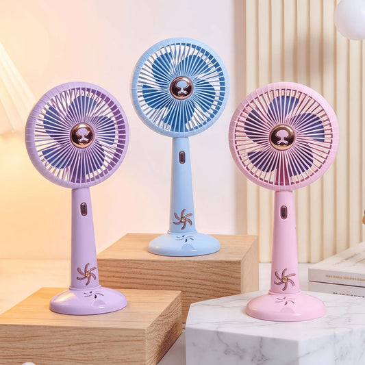 Damen Tragbarer Mini Tischventilator mit USB-Anschluss und leiser Betriebslautstärke Brehn