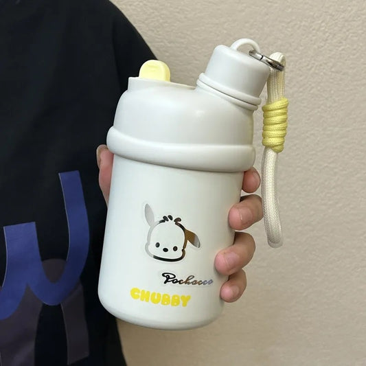 Damen Isoliertrinkflasche mit innovativem Verschlusssystem und süßem Tierdesign Brehn